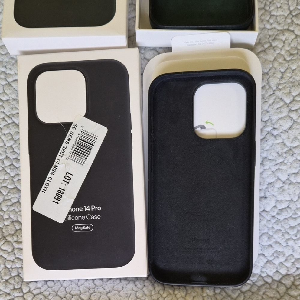 iPhone 14 Pro Cases - Silicone / Leather Style - Picture 5 of 8